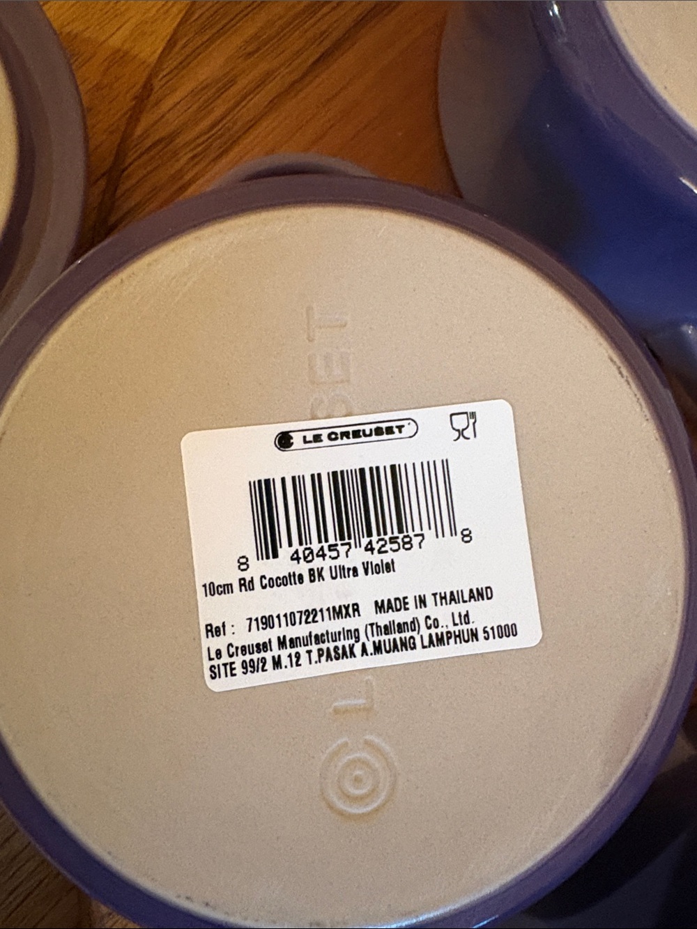 Le Creuset One 10cm Round Cocotte Ultra Violet - Picture 5 of 9